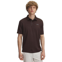 Under Armour Herre Tech Golf Polo, (246) Kona Brown / Pitch Gray, Medium