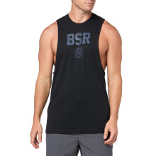 Canottiera Under Armour Uomo Project Rock Blood Sweat Respect, (001) Nero / Grigio Downpour, Medium