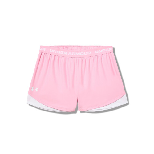 Under Armour Under Armour Flicka Tech Play Up Shorts, (650) Rosa/Vit/Vit, Medium