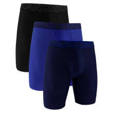 Under Armour Heren Performance Tech - Solid 9" 3pk Ondergoed, Royal/Zwart/Middennavy, XXL