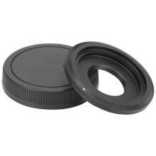 CEOS.M C-Mount Lens Adapter Ring for EOS.M Camera, Alloy+Plastic, Black