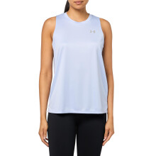 Under Armour Kvinders Velocity Solid Tank Top, (539) Celeste / Metallic Silver, Large