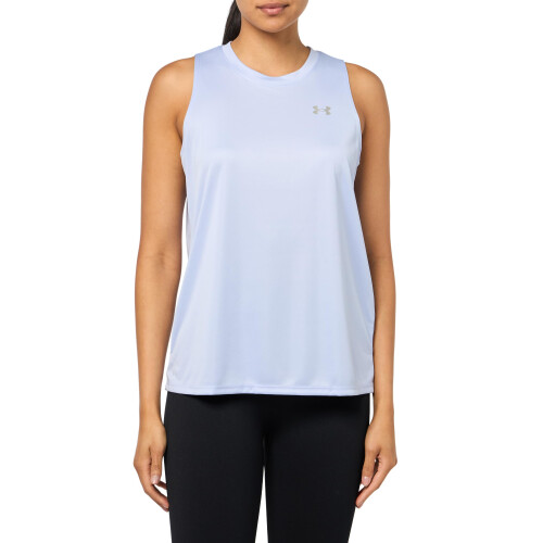 Under Armour Under Armour Kvinder Velocity Solid Tank Top, (539) Celeste / Metallic Silver, Small