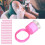 100Pcs Disposable Microblading Pigment Ring Cups with Sponge, 1.6cm 1