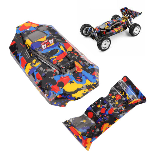 RC Car Shell Cover for WLtoys 124007, Plastic Tail Wing Replacement 2