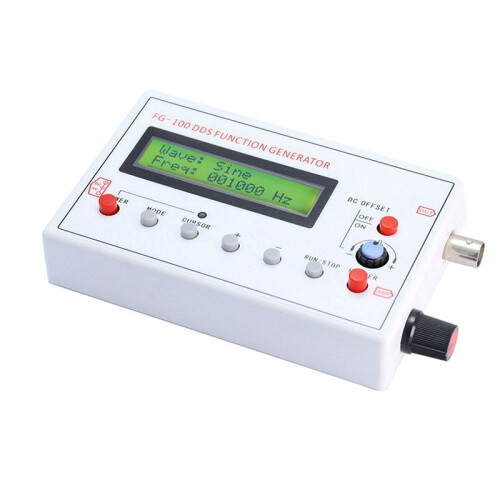 2X FG-100 DDS Function Signal Generator Frequency Counter 1Hz - 500KHz Module Sine+Square+Triangle +Sawtooth Waveform 2