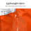 Waterproof Drawstring Backpack Orange 41x34x13cm Travel Storage Bag 6