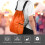 Waterproof Drawstring Backpack Orange 41x34x13cm Travel Storage Bag 9