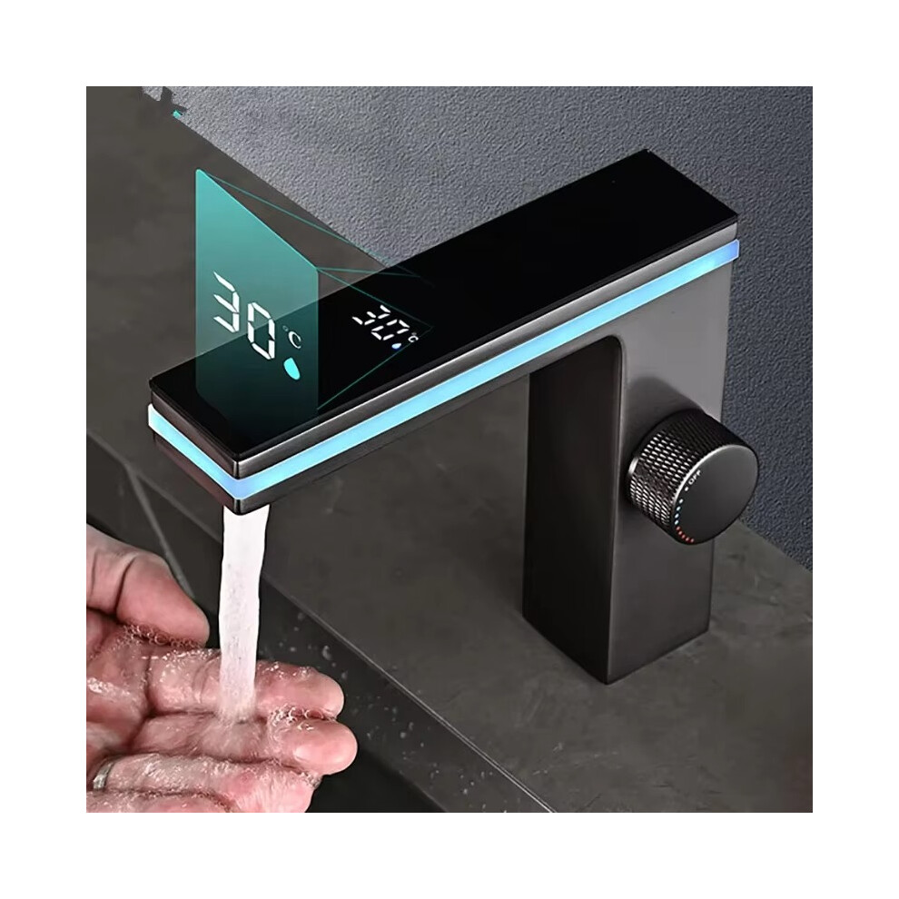 Digital Display Bathroom Basin Faucet Intelligent Led_taps_ Mounted Washbasin Crane Hot Cold Water Mixer Sink Vanity Tap 090066734254
