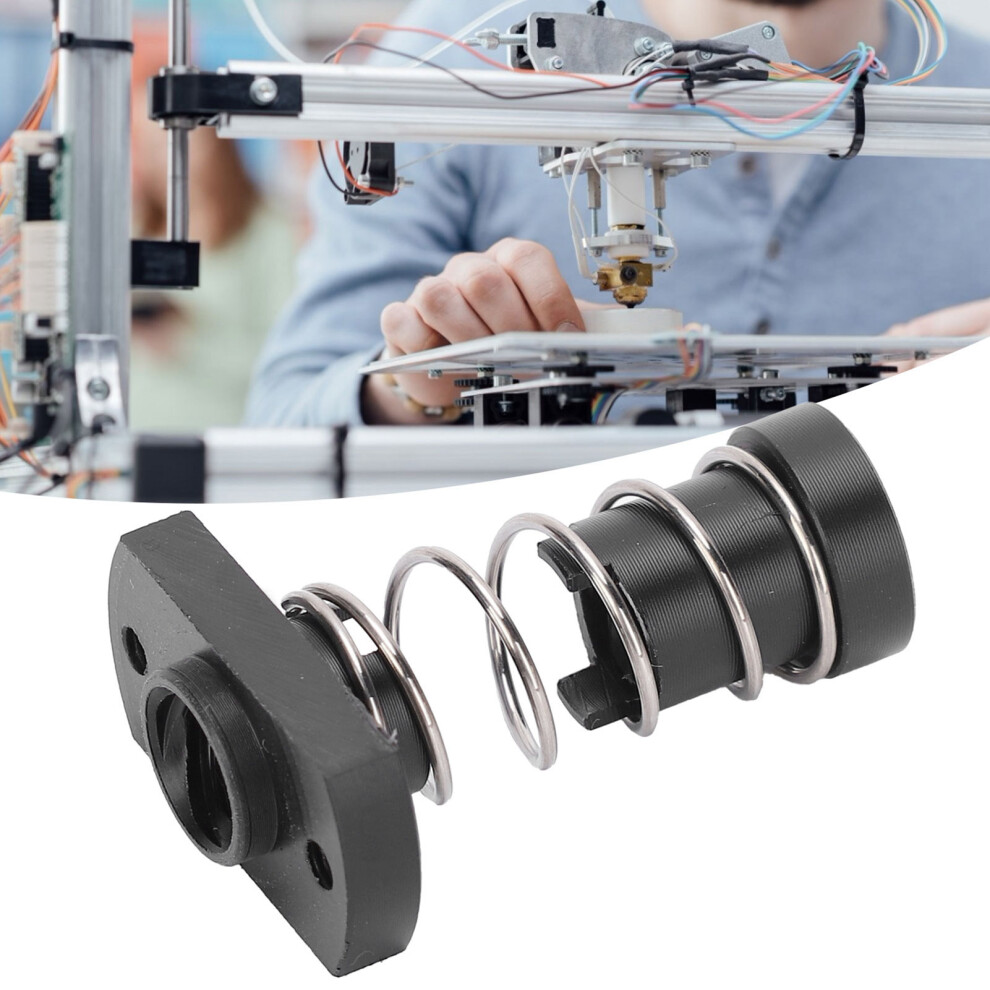 3D Printer Pom Nut With Antibacklash Feature For 2Mm Pitch And Spring Support 3141391468967