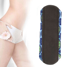 Reusable Menstrual Pad Waterproof Washable 19x25.5cm Soft Bamboo Charcoal