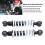Premium Motorcycle Shock Absorber 190mm Adjustable Spring Damping 200LBS Load 4
