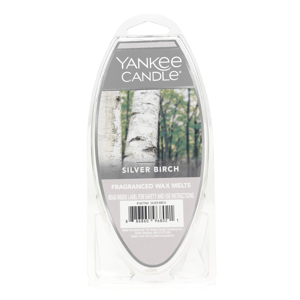 Yankee Candle Birch Fragranced Wax Melts Silver