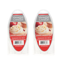 Yankee Candle Set van 2 Geurende Wasmelts met Suikerkaneelappel
