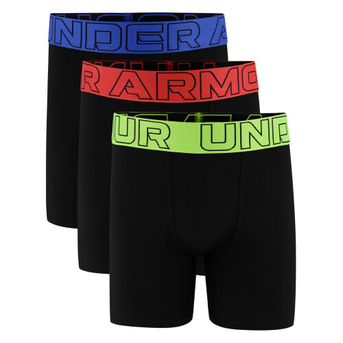 Under Armour Boys' UA 3-Pack Performance Tech Solid Boxer Briefs