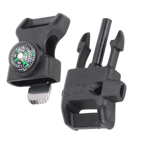 Multi-Function Plastic Emergency Survival Whistle Buckle for Camping Hiking 1