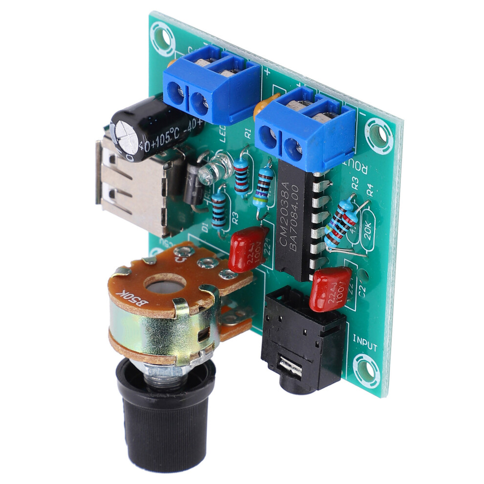 PM2038 USB Amplifier Board 2-6V Overheat
