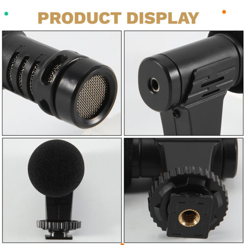 Video Microphone -Camera  Condenser Record Interview Vlog Mic for Phone DSLR Camera 3.5mm Microphone 1