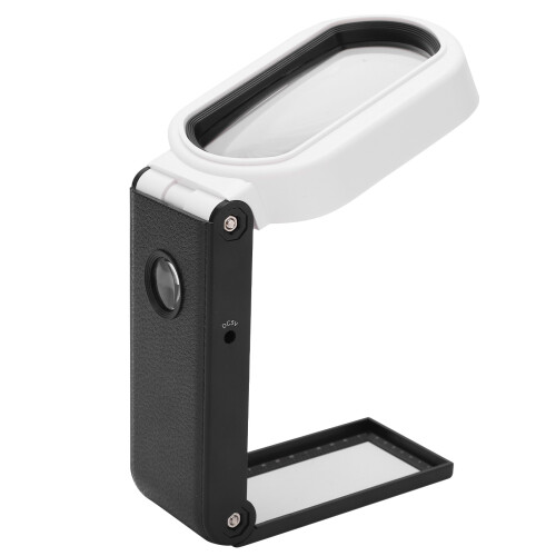 TH‑7018FX Klappbare Handlupe 10X/25X mit LED-Lichtern 2
