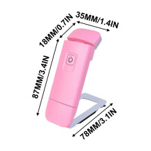 Rechargeable Book Reading LED Light, Flexible Clip Light, Portable USB Light, Adjustable Angle, for Nighttime Reading, Bookmark and Mini Flashlight