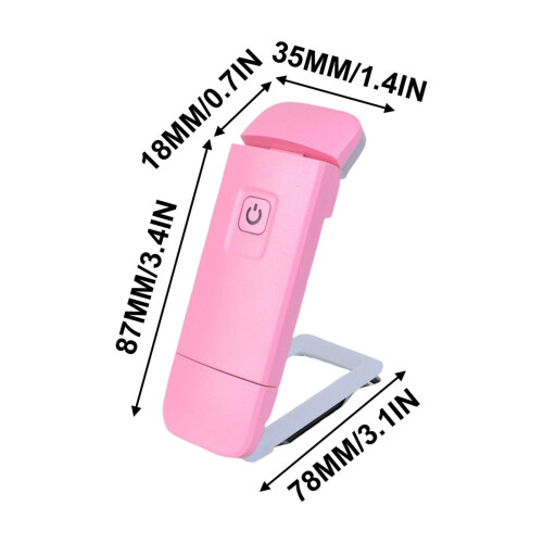 Rechargeable Book Reading LED Light, Flexible Clip Light, Portable USB Light, Adjustable Angle, for Nighttime Reading, Bookmark and Mini Flashlight