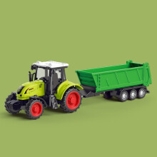 Farmársky traktor, poháňaný trením, farebné farmárske vozidlo pre deti od 3 rokov, kompatibilné s kockami v štýle LEGO