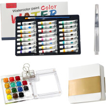 Mini watercolor paint kit portable palette for kids and