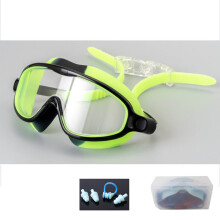 Tao Tao Swimming Goggles with Nose Clip & Earplugs – HD, Anti-Fog, UV Protection, Wide View for Kids/Teens – Compatible with Standard Sizes