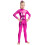 Kids Sequin Dance Unitard with Bib Pants and Long Sleeves 1