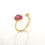December Birthstone Ring 18K Gold Plated Colored Zircon 1
