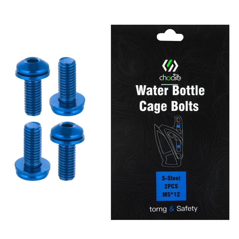 4Pcs Bottle Cage Holder Screws Alloy Steel Mountain Road Bike M5*12 Bolt 9448483935913