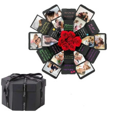 Role de hârtie de împachetat cadouri la ofertă mare + set DIY cutie explozivă creativă cu 6 piese pentru scrapbooking, albume foto, recuzită de