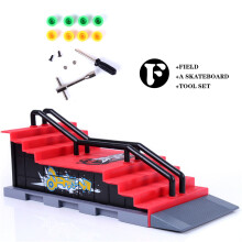 F Finger Skate Pro Kit with Tools, Spare Wheels, and Ramps