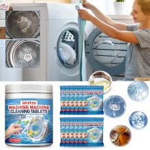 Washing Machine Cleaning Tablets - Deodorizing & Descaling Formula - 12pcs for Automatic & Drum-Type Washers - Tank Cleaner for Fresh Laundry