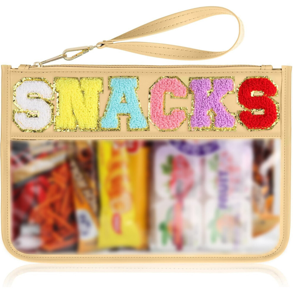 Makeup Bag Organizer Snack Storage Bag Transparent Zipper Bag Handheld Makeup Bag Portable Waterproof Toilet Bag Travel Makeup Bag