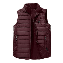 Burgundy Heated Cami Tank Vest for Kids, Hooded & Padded, Sleeveless Collared Jacket – Compatible with 9 Zones