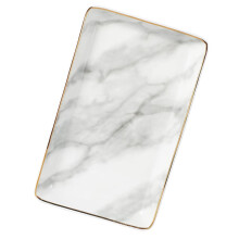 ROSENICE Tray for Bathroom Countertop Storage Tray Assorted Color 1Pack Strengthened Ceramics