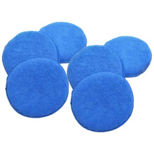 Wax Applicator Pads Blue 6Pcs 5x5x0.4In