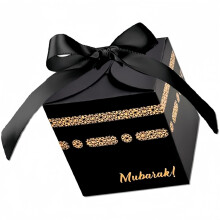 Elegant Black Mini Ribbon Decorative Bag for Candy & Party – Compatible with 21st Birthday, Kids Party, Event Planner