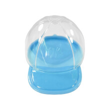 Cadeauverpakking in de vorm van een baseballpet, lichtblauw, 10 cm, snoepdoos