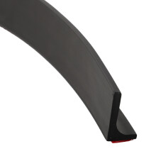Silicone Shower Water Barrier Strip Black 300cm