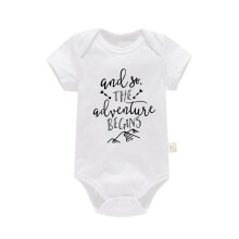 Babybody til graviditet, baby-romper, meddelelse til bedsteforældre, hvid, 18-24 måneder