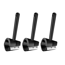 1/2/3 Pcs Carrot Curler & Peeler, Spiral Slicer for Cucumber, Root Veggies, Fruits – Sharp Garnishing Tool, Kitchen Meal-Prep (Black-3pcs, 6.3x2")