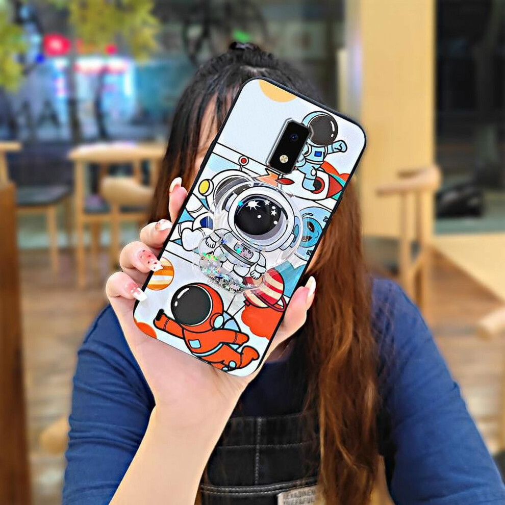 Blu View4 Phone Case Â Silicone Tpu Protective Skin, Waterproof, Dirt-Resistant, Quicksand Kickstand, Glitter Cartoon Design 9448483994224