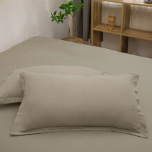 AuroraX Breathable Pillow Cases Standard Khaki Pillow Cover Ultra Soft Smooth Zip Closure Solid Improving Sleep
