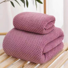 Pineapple Plaid Coral Fleece Bath Towel Men and Women Bathing Towel Absorbent Large Kerchief