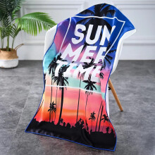 Microfiber double-sided beach towel printed