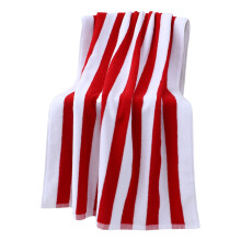 Extra Large Striped Beach Towel - Plush Velvet Texture, Quick-Dry & Super Absorbent - 30" x 70" Yarn-Dyed Pool Bath Towel (500g, Color Stripe)