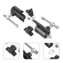 1Pack Adjustable U-shape Flashlight Holder Lamp Mount Bracket for Photographers 5.82x3.14x1.18in