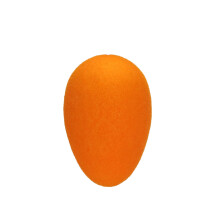 Easter Egg Ornament Orange Flocking Decorative